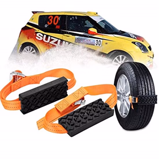 2PCS Car Universal Tire Belt Snow Chains Anti