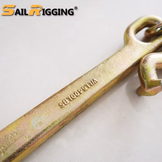 Yellow Galvanized G70 Truck Tow Chain with Double J Hooks